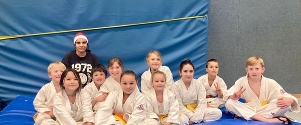Kinder auf Judo Matte